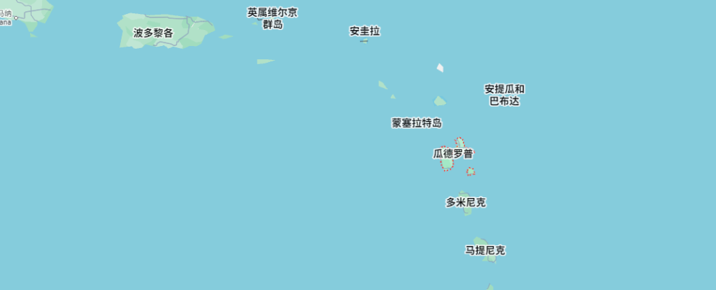 Guadeloupe map